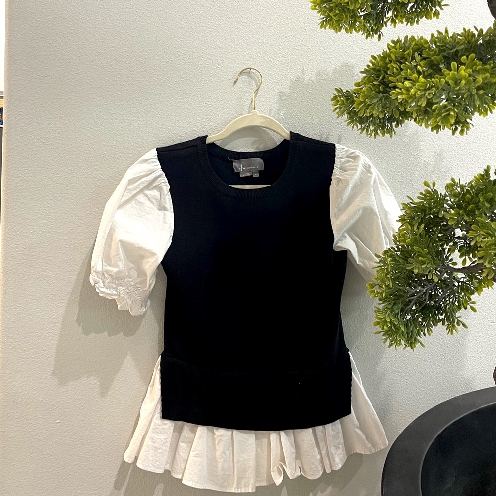 Anthropologie Vest Top Sweater Combo